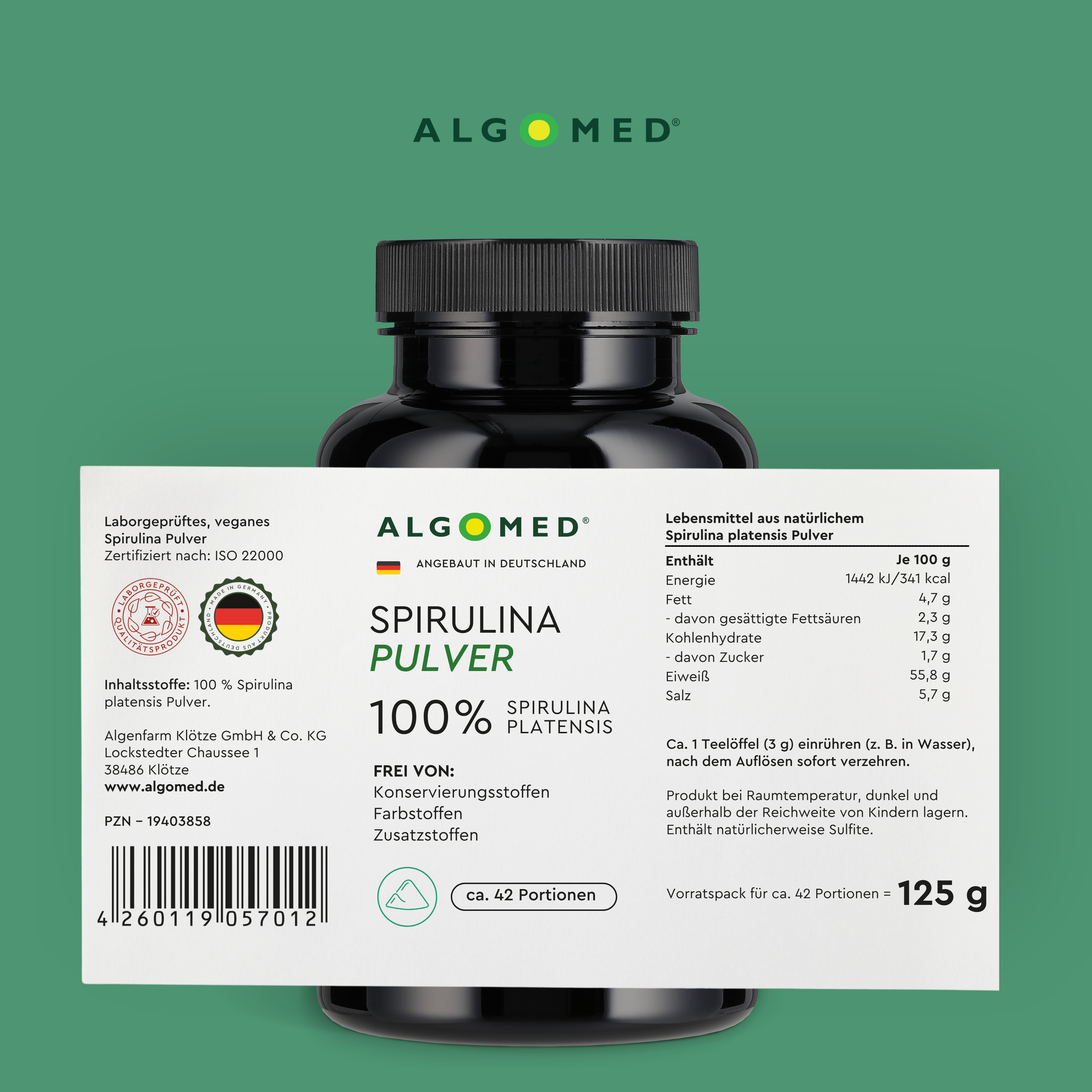 Algomed_Spirulina_Pulver_Inhaltstabelle