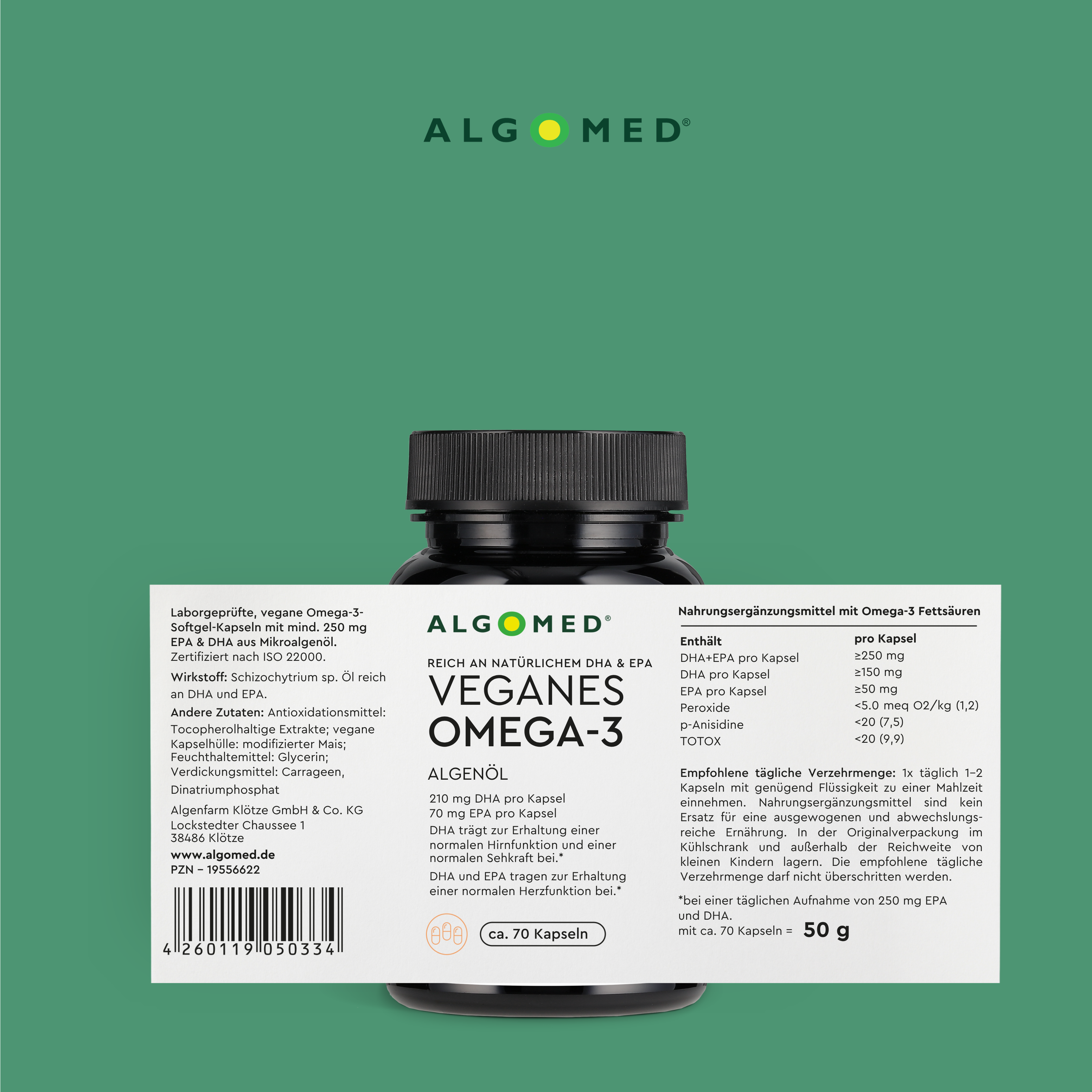 Algomed Omega 3 Inhaltstabelle